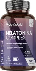 Melatonina 1,9 mg Complex con Magnesio, Vitamina B6, Pasiflora y Manzanilla