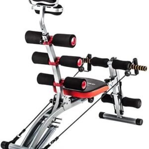Banco multifuncional TechFit para entrenamiento abdominal en casa: revolucionario equipo de ejercicio 6 en 1, ideal para tonificar y entrenar los músculos abdominales, la cintura, la espalda, los hombros y las piernas.